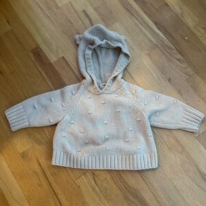 Cozy Knit Baby Sweater with Hood